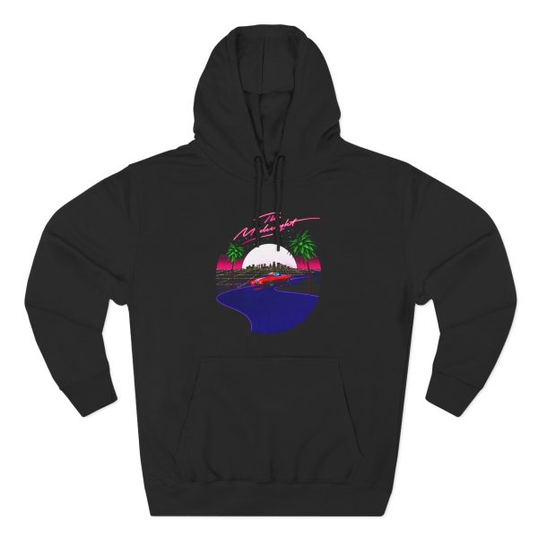The Midnight Car/Moon Three-panel Fleece Hoodie